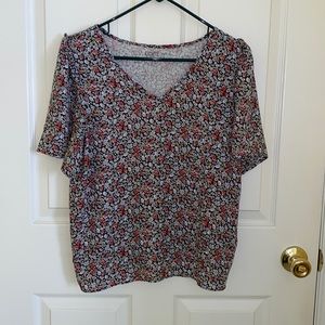 Floral print blouse from the Loft